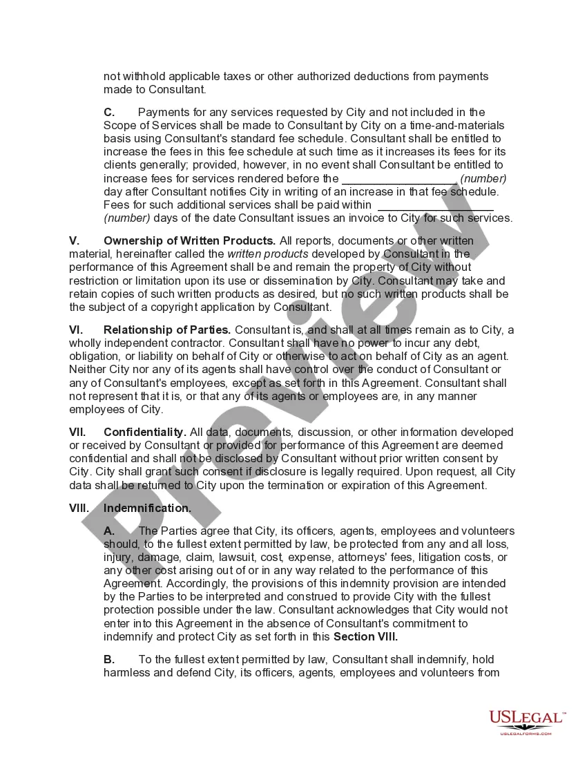 Preview Agreement for Janitorial Services with 'Green' Services for Municipal Buildings