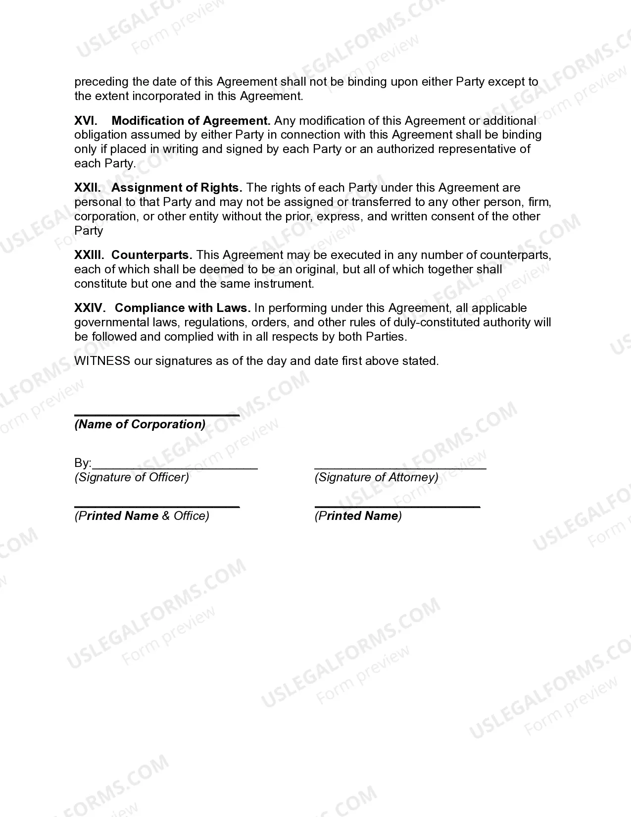Preview Employment Agreement between Professional Corporation and Attorney