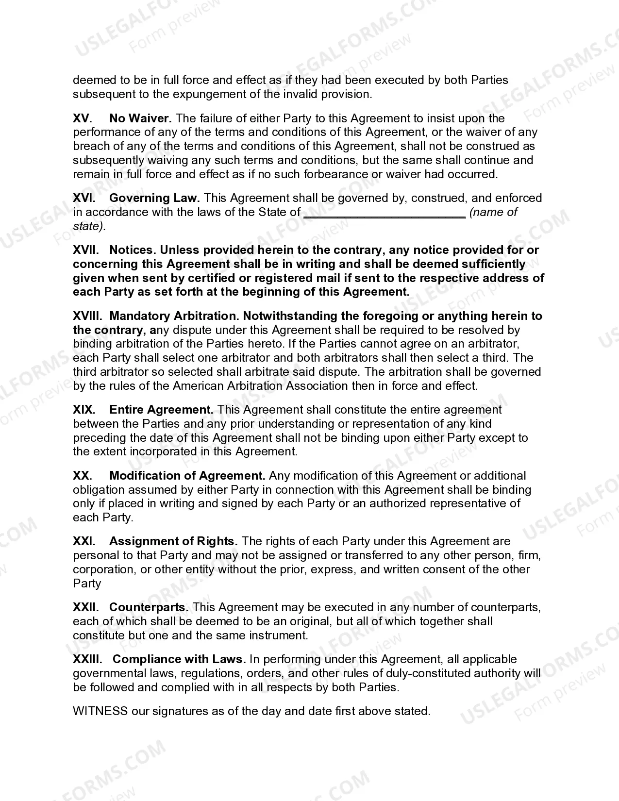 Preview Commercial Partnership Agreement to Acquire Controlling Interest in Corporation