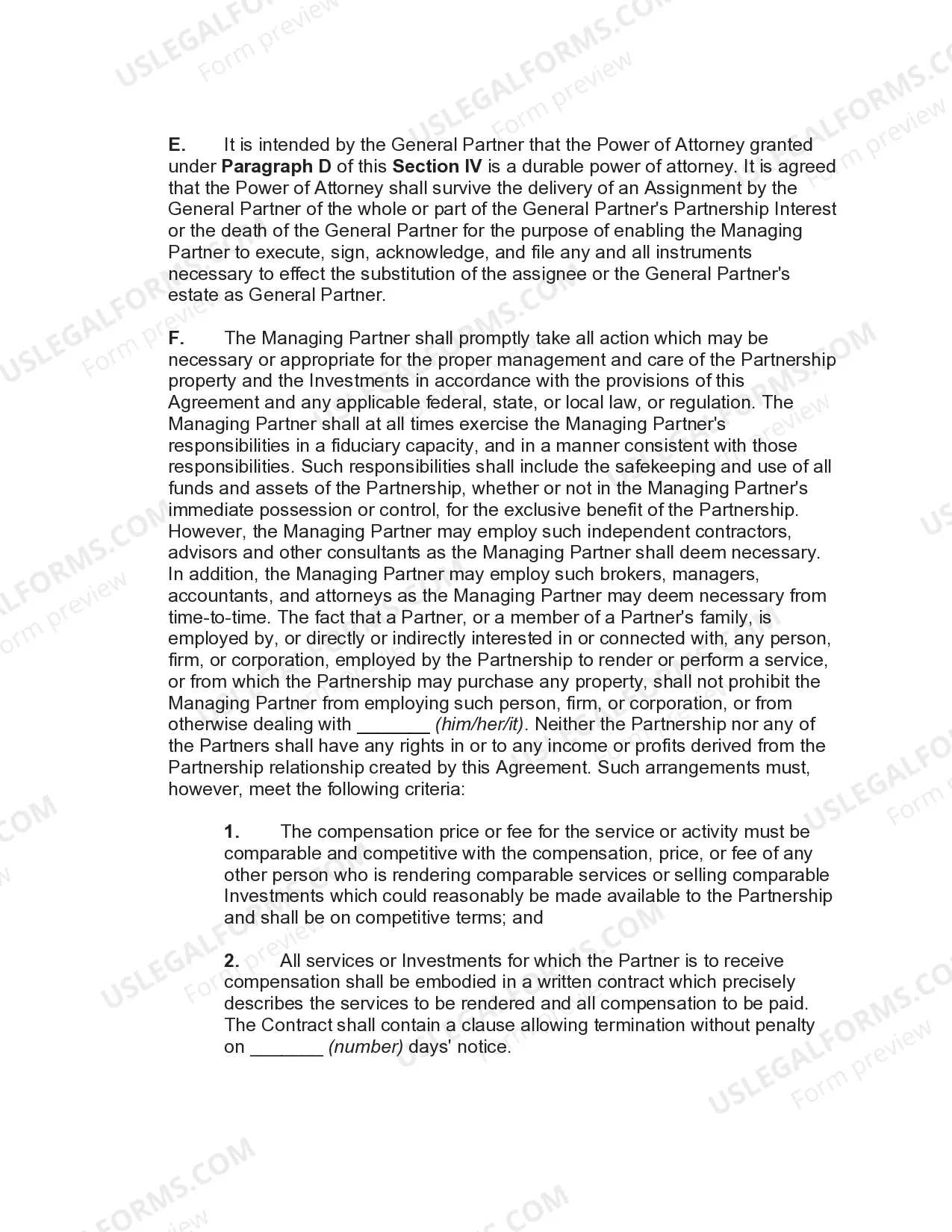 Preview Investment Company Partnership