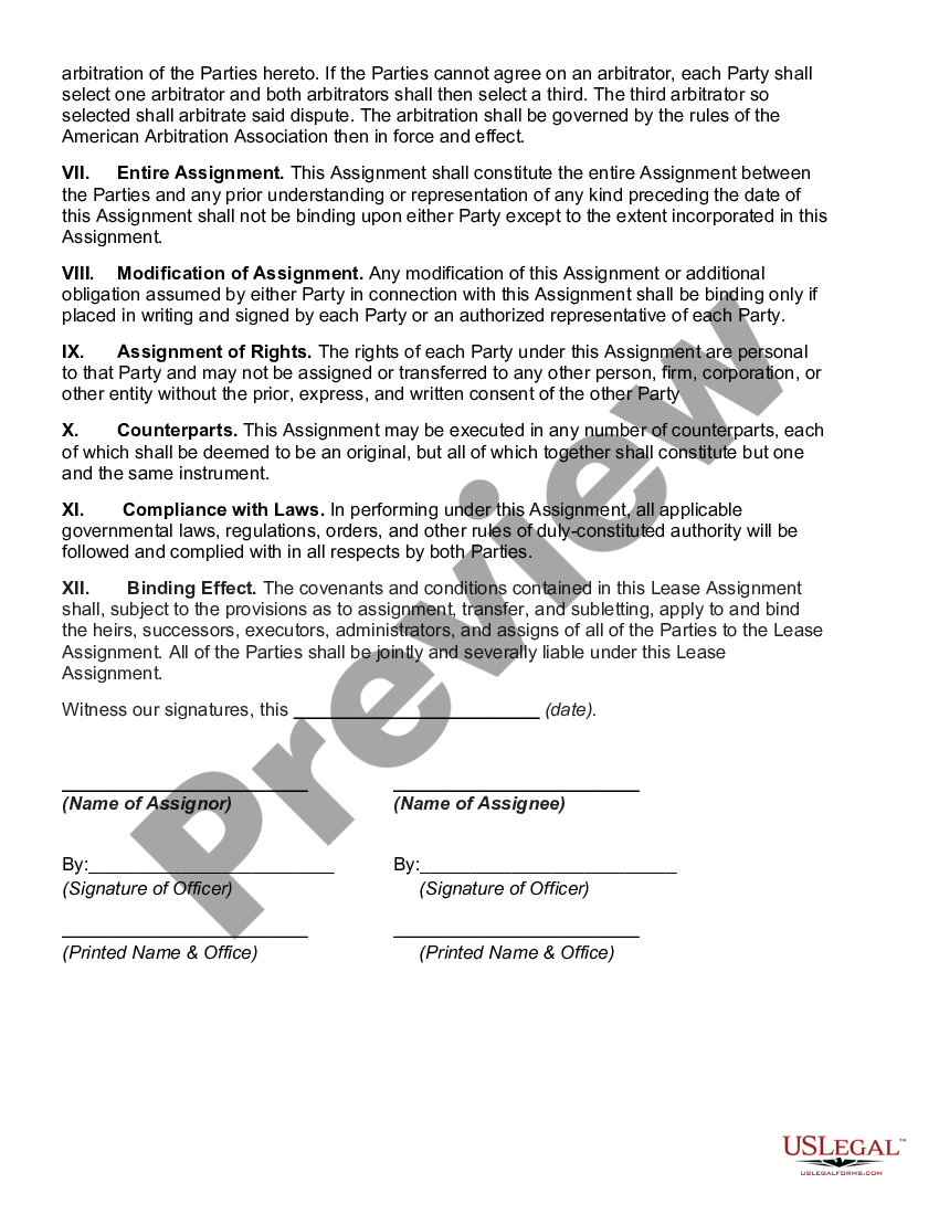 assignment of patent