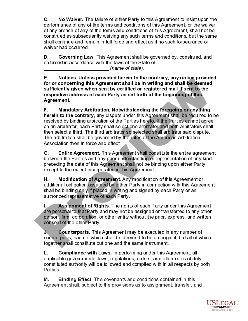 Preview Contract with Retired Chief Executive Officer of Corporation Working as a Consultant Providing Transitional Services