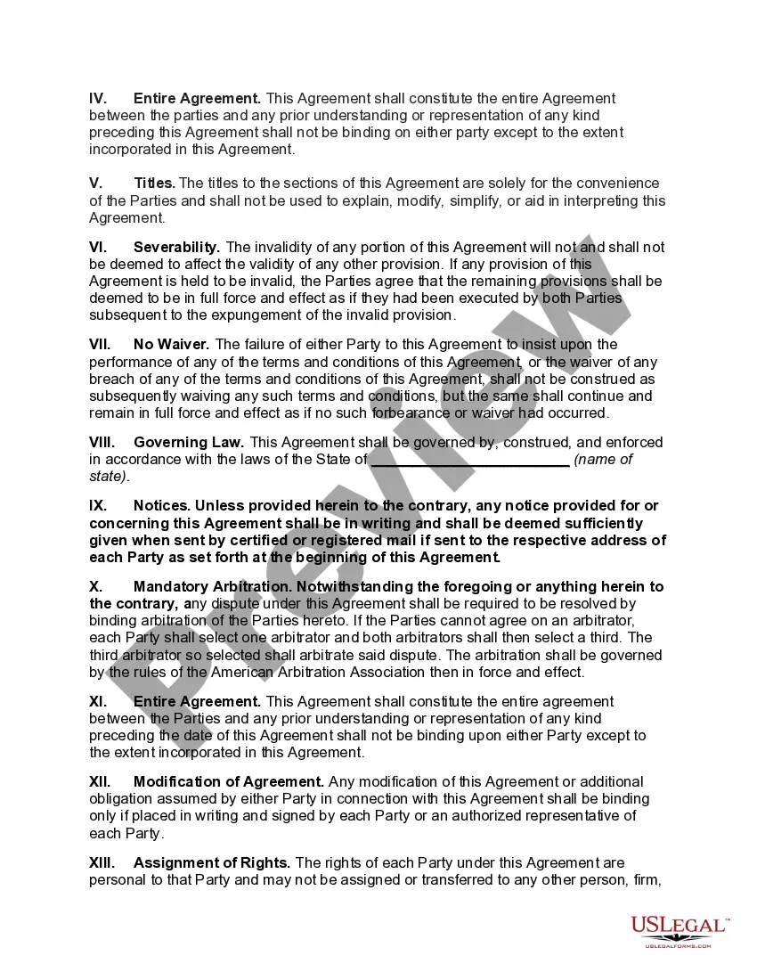 Preview Bailment Agreement with Equipment to be Tested by Prospective Purchaser