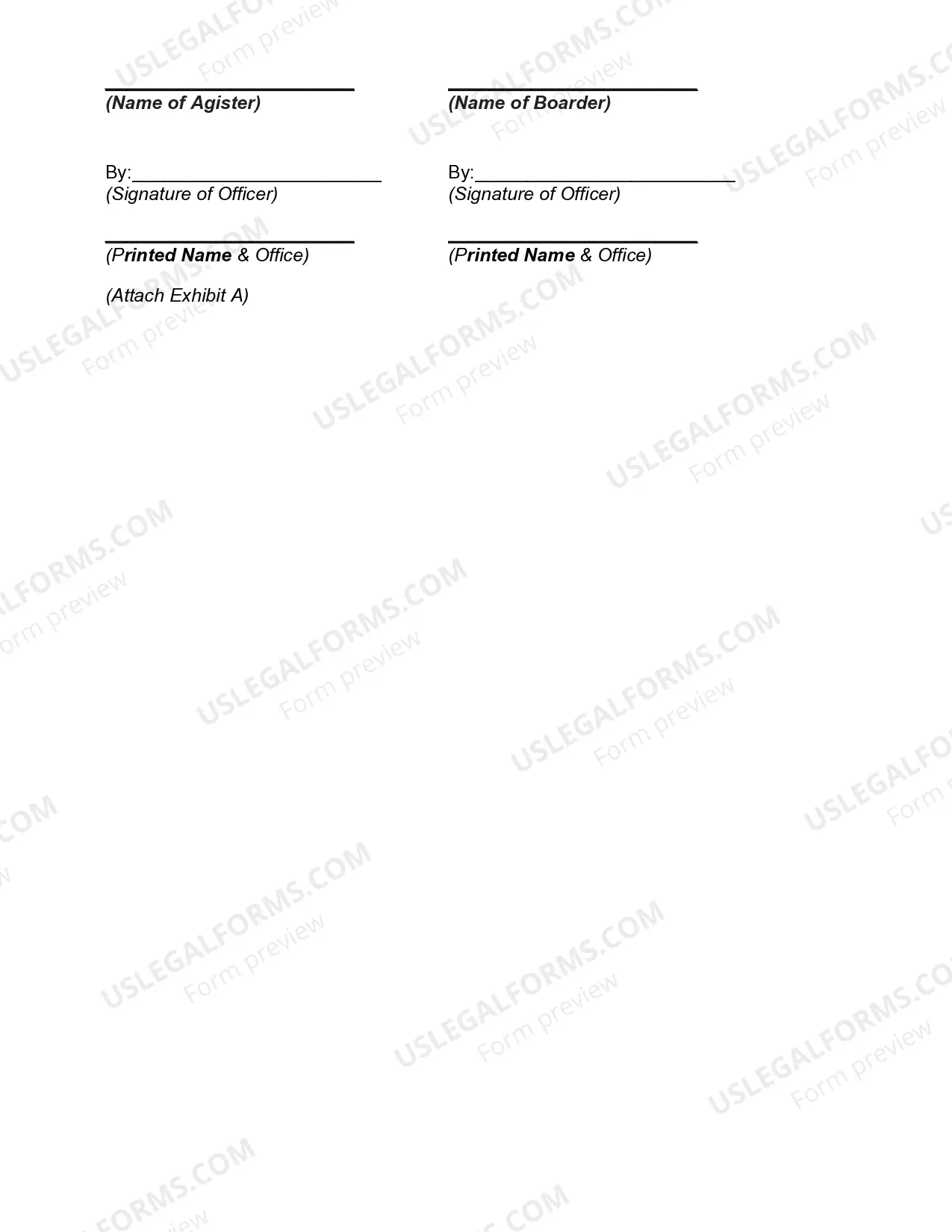 Preview Agistment and Boarding Agreement for Alpacas