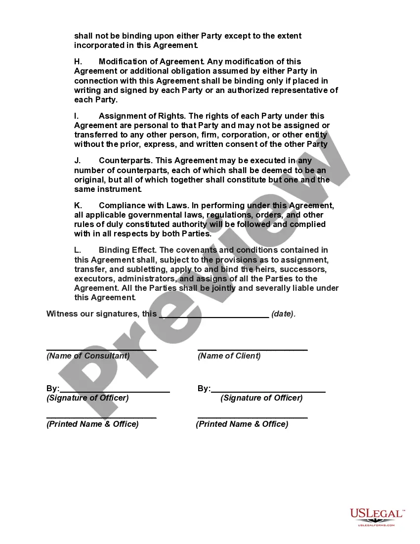 Get Contract for Consulting Services Regarding Software Preview Contract for Consulting Services Regarding Software