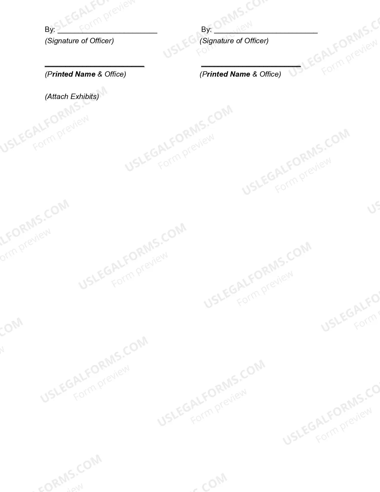 Preview Agreement to Make an Exchange