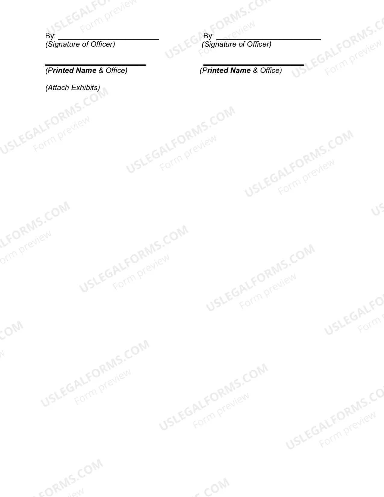 Preview Agreement for Sale of Garage Business