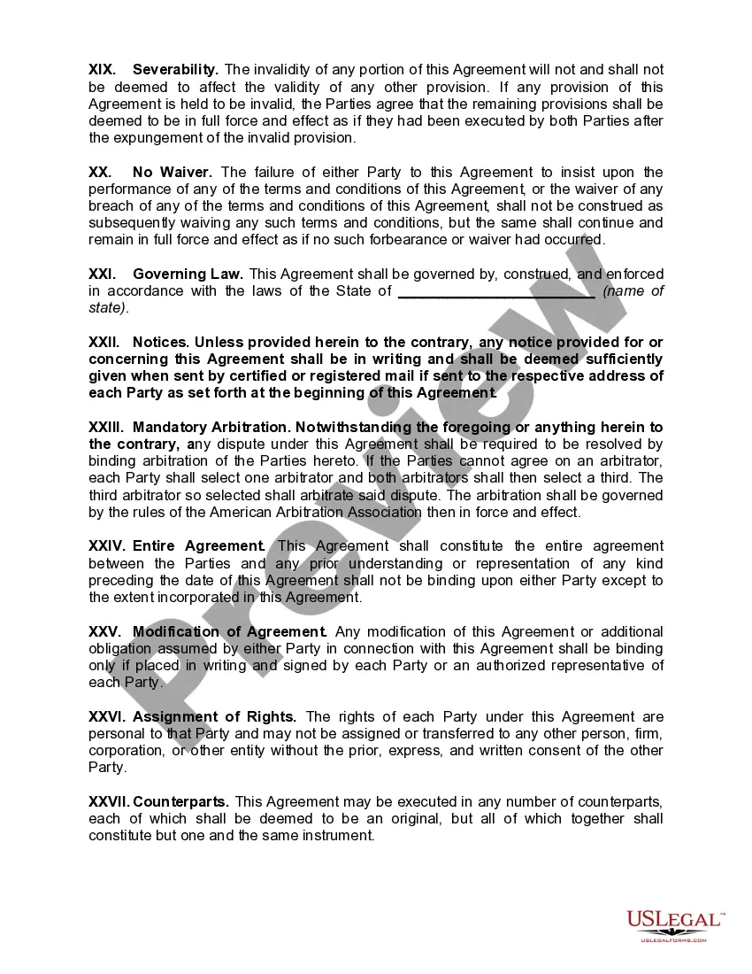 Preview Lease of Unfurnished House with Improvements Anticipated by Lessor