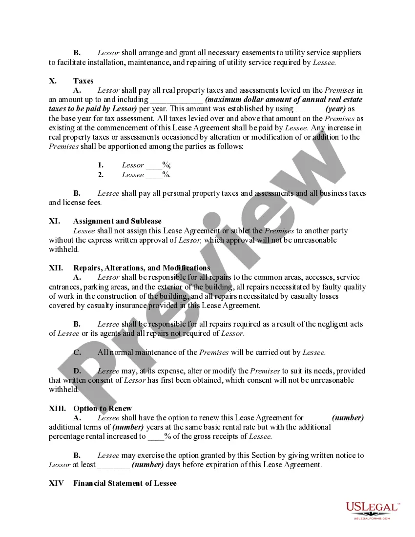 Get Lease of Retail Store with Additional Rent Based on Percentage of Gross Receipts Preview Lease of Retail Store with Additional Rent Based on Percentage of Gross Receipts