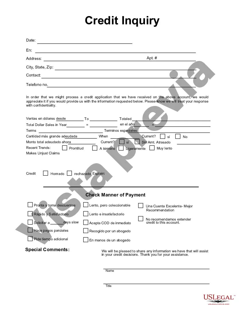 Preview Consulta de crédito