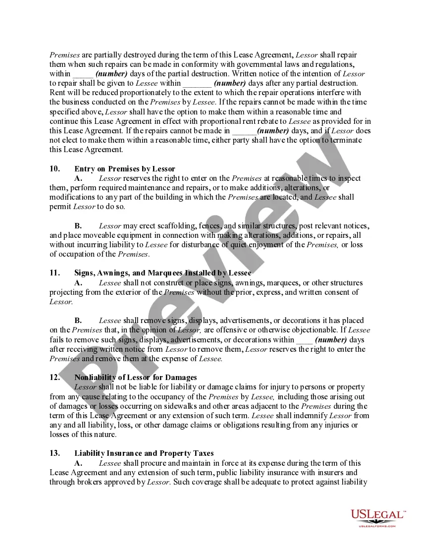 Get Agreement to Lease Commercial Property with Option to Purchase at End of Lease Term - Lease or Rent to Own Preview Agreement to Lease Commercial Property with Option to Purchase at End of Lease Term - Lease or Rent to Own