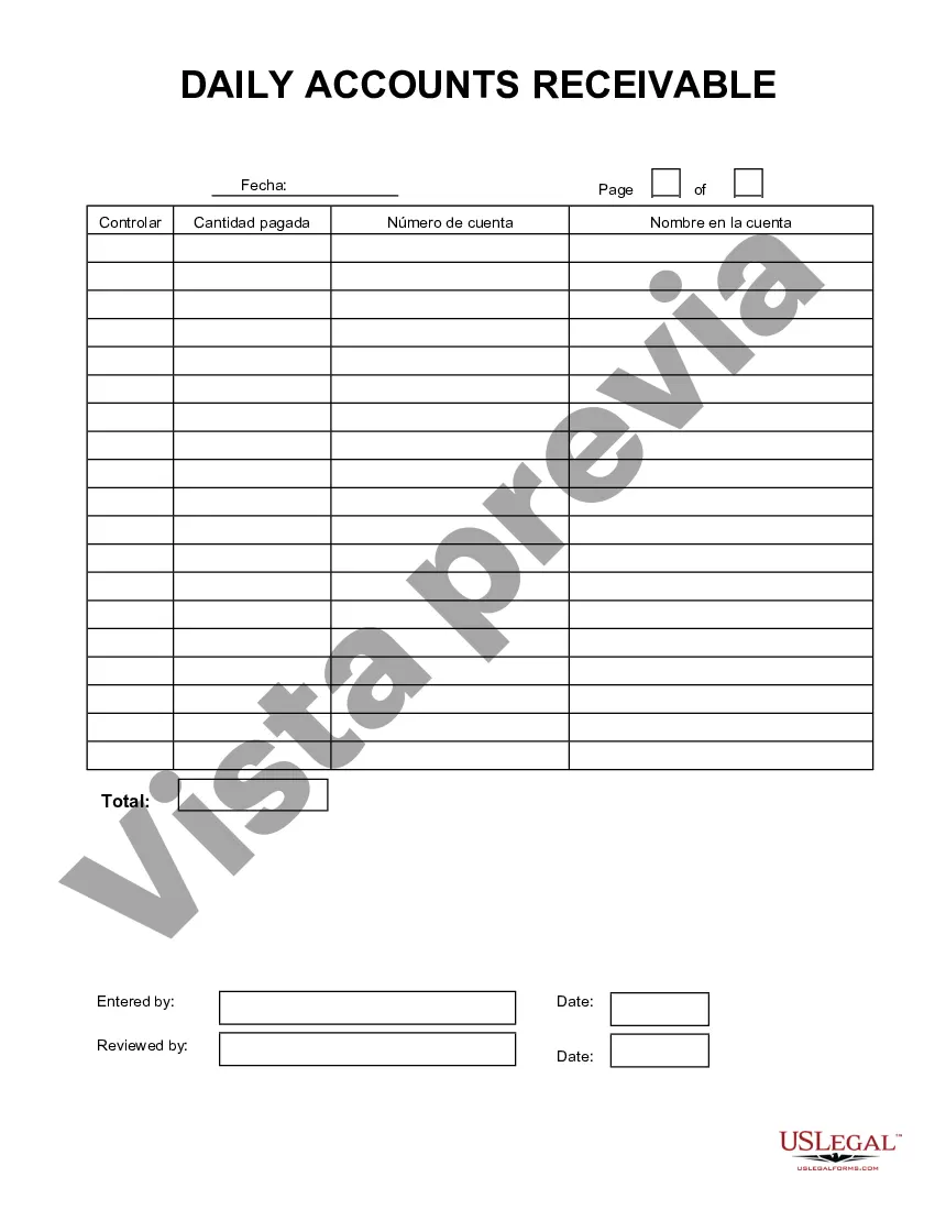 Preview Cuentas por cobrar diarias