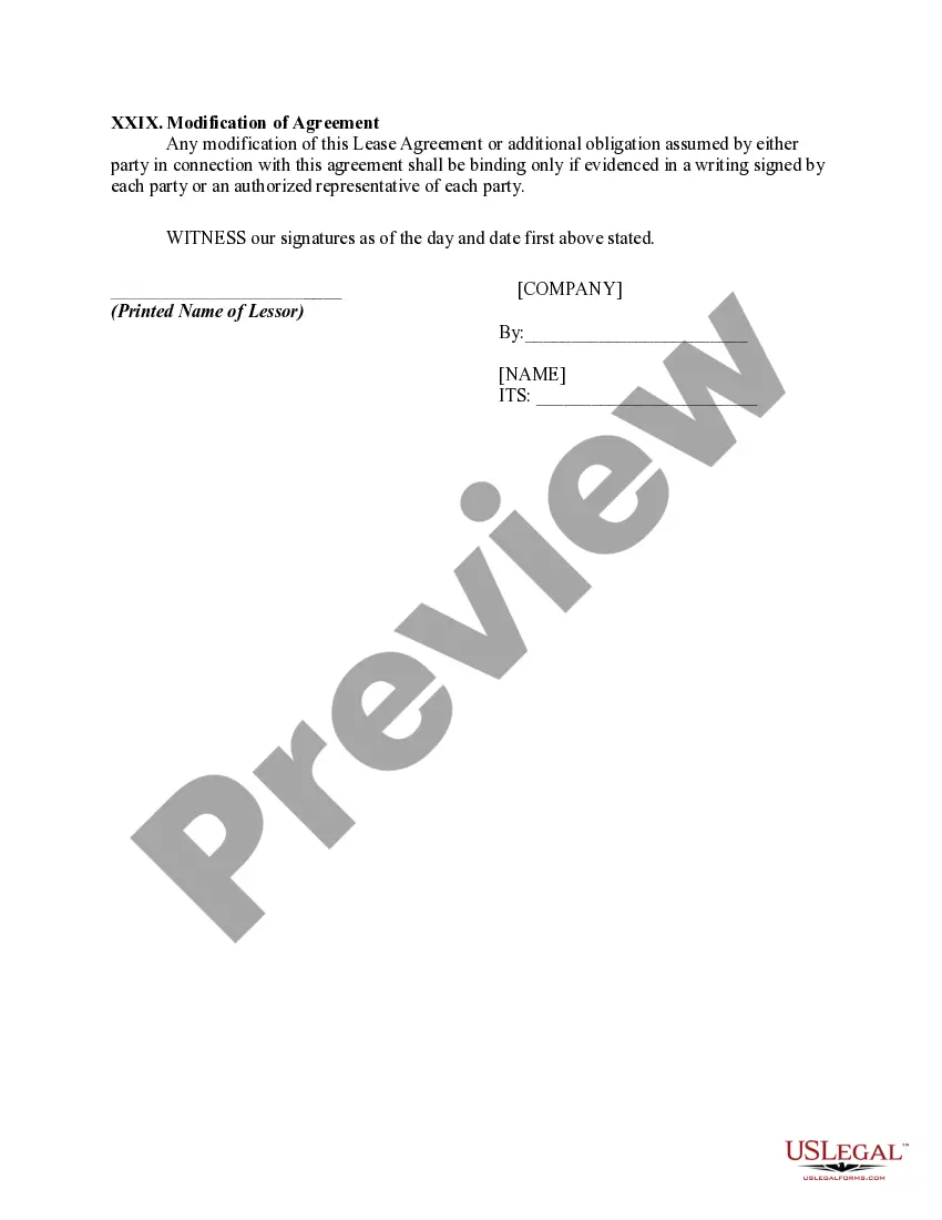 Preview Lease of Supermarket