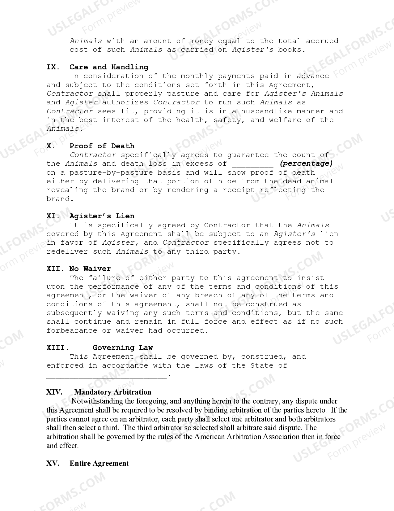 Agreement or Contract Between Graphic Designer and Self - Agreement Contract  | US Legal Forms