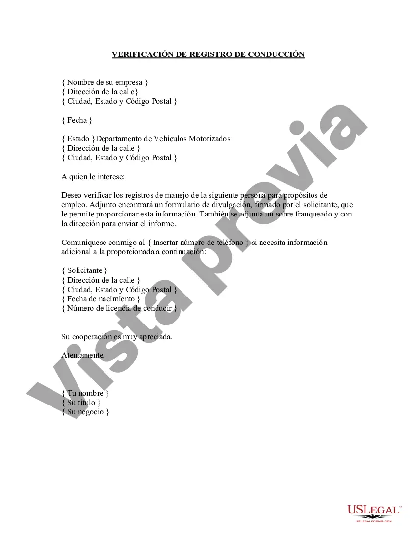 Preview Verificación del historial de manejo