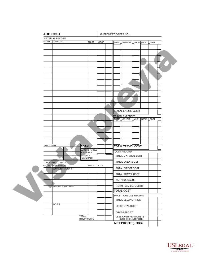 Preview Factura de trabajo - Larga