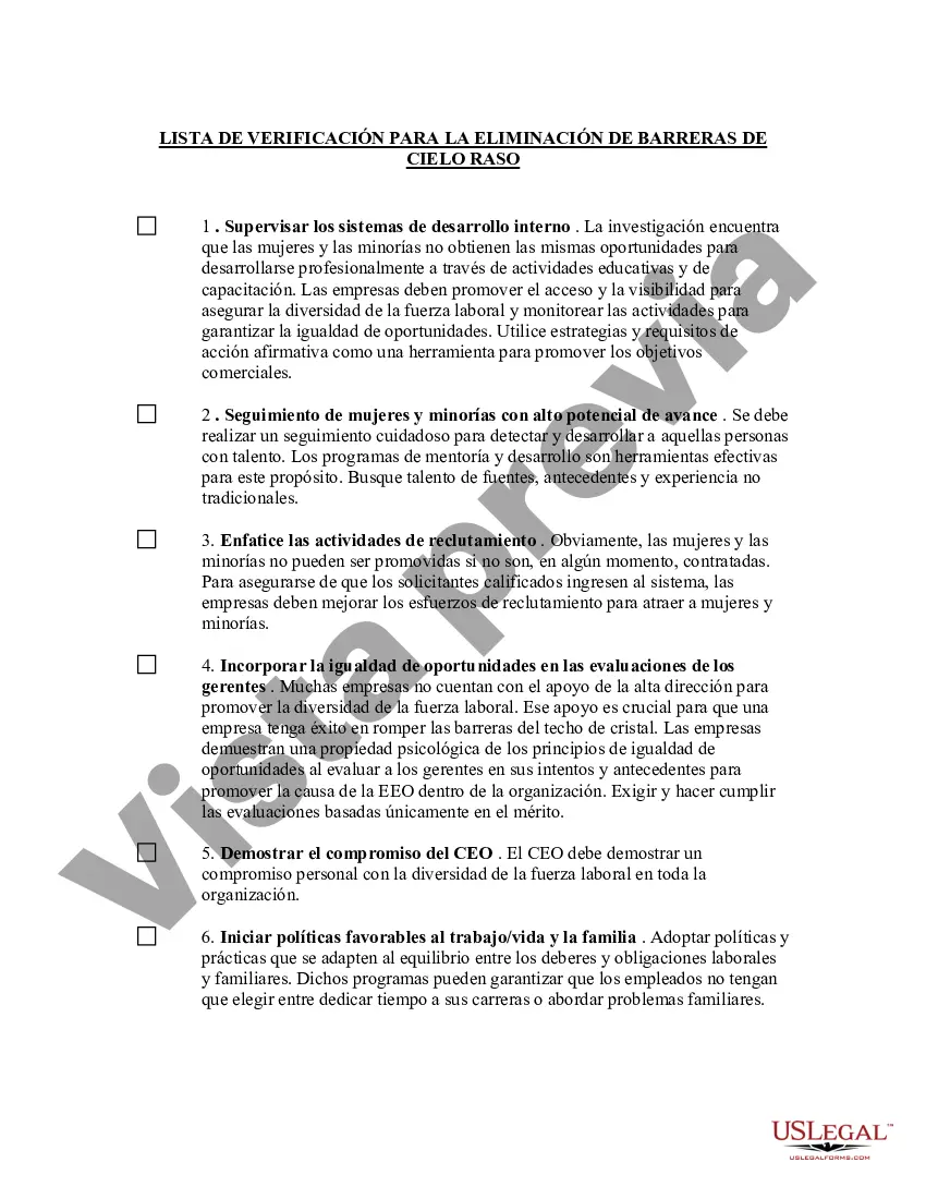 Preview Lista de verificación para eliminar las barreras de techo de vidrio