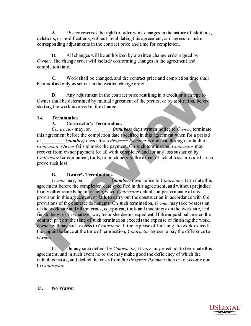 Get Time and Material Building and Construction Contract (Owner to Supply Materials) Preview Time and Material Building and Construction Contract (Owner to Supply Materials)
