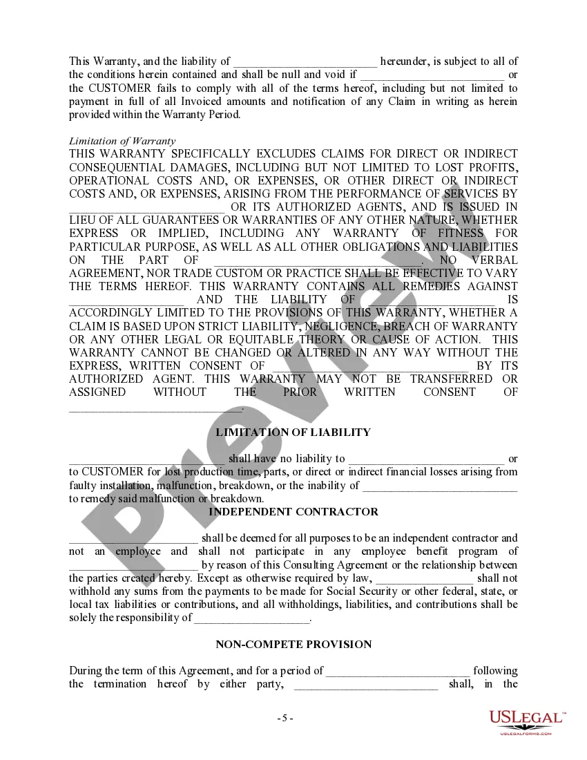 Get Self-Employed Independent Contractor Consulting Agreement - Detailed Preview Self-Employed Independent Contractor Consulting Agreement - Detailed