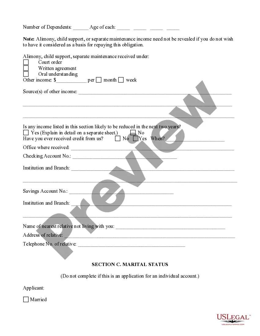 Get Application for Open End Unsecured Credit Preview Application for Open End Unsecured Credit