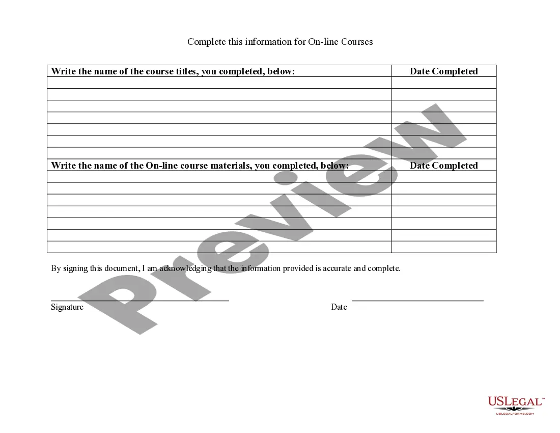 Get Information Technology Course Tracking Form Preview Information Technology Course Tracking Form