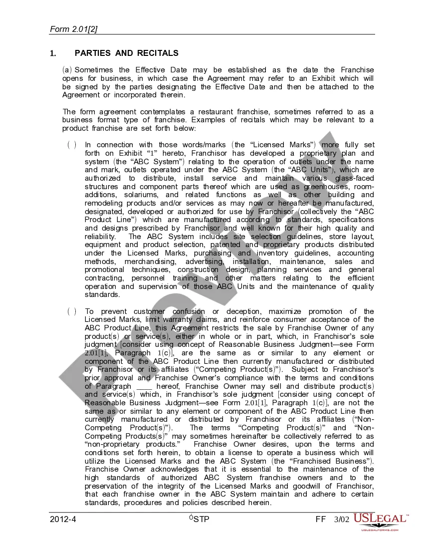 Get Annotations for Unit Franchise Agreement Preview Annotations for Unit Franchise Agreement