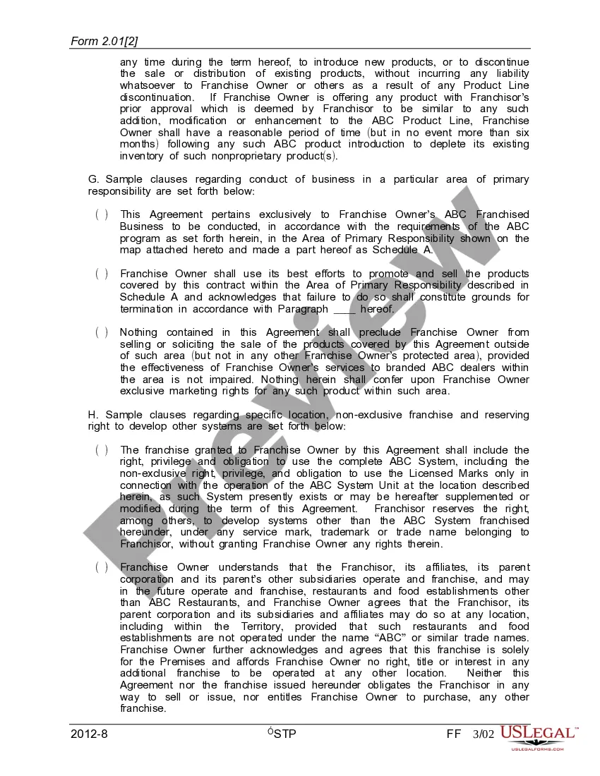 Get Annotations for Unit Franchise Agreement Preview Annotations for Unit Franchise Agreement