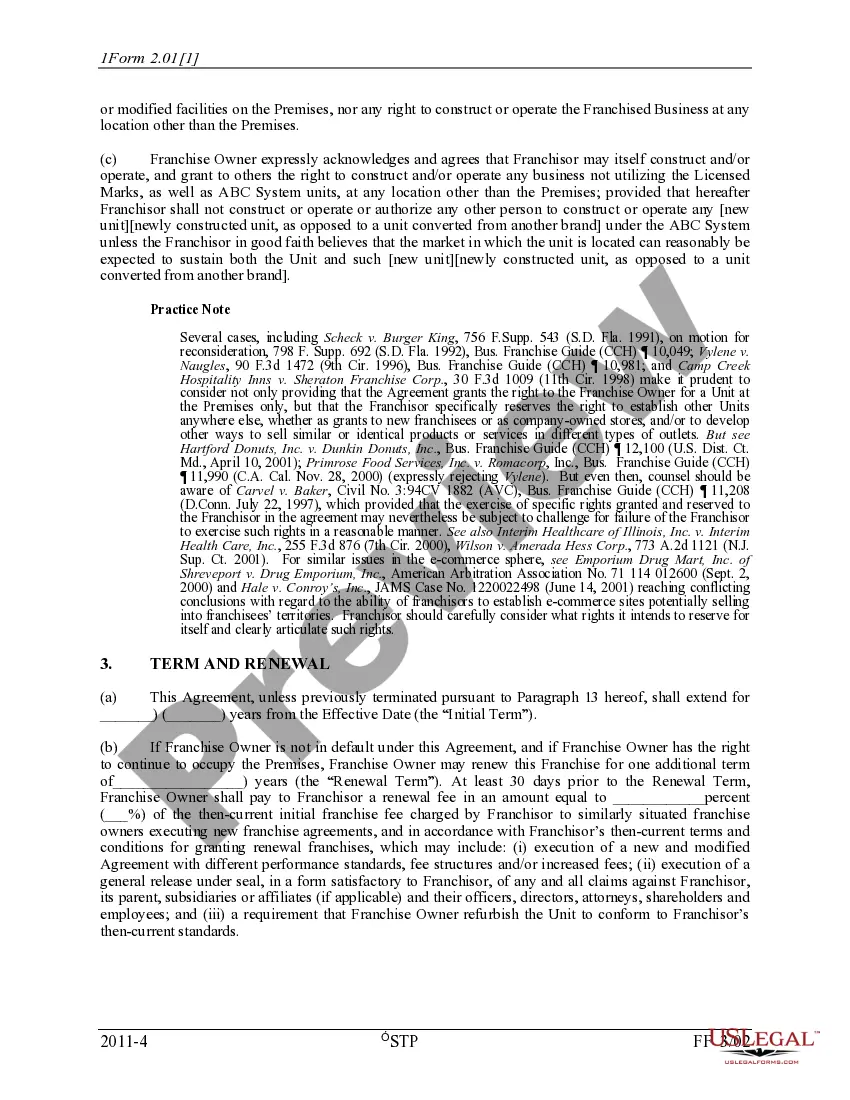 Get Unit Franchise Agreement Preview Unit Franchise Agreement