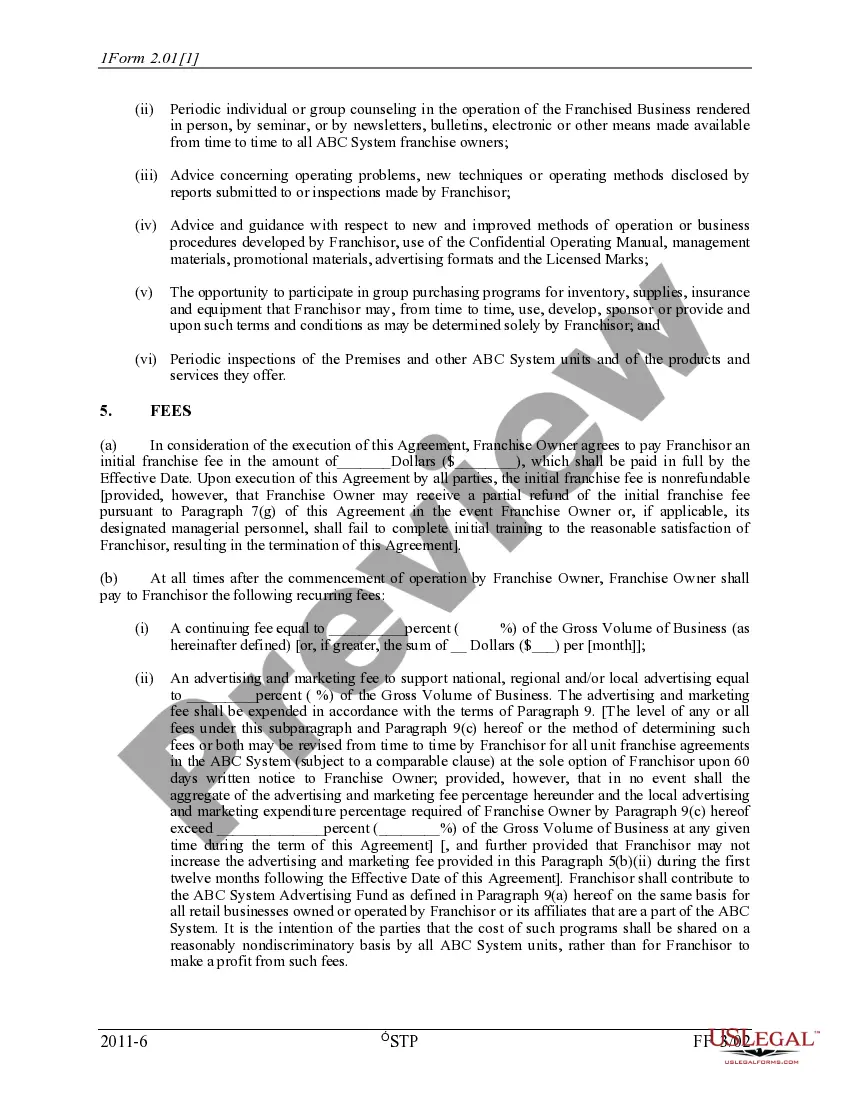 Get Unit Franchise Agreement Preview Unit Franchise Agreement