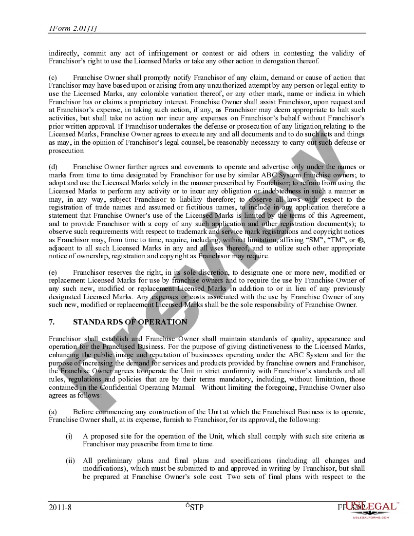 Get Unit Franchise Agreement Preview Unit Franchise Agreement
