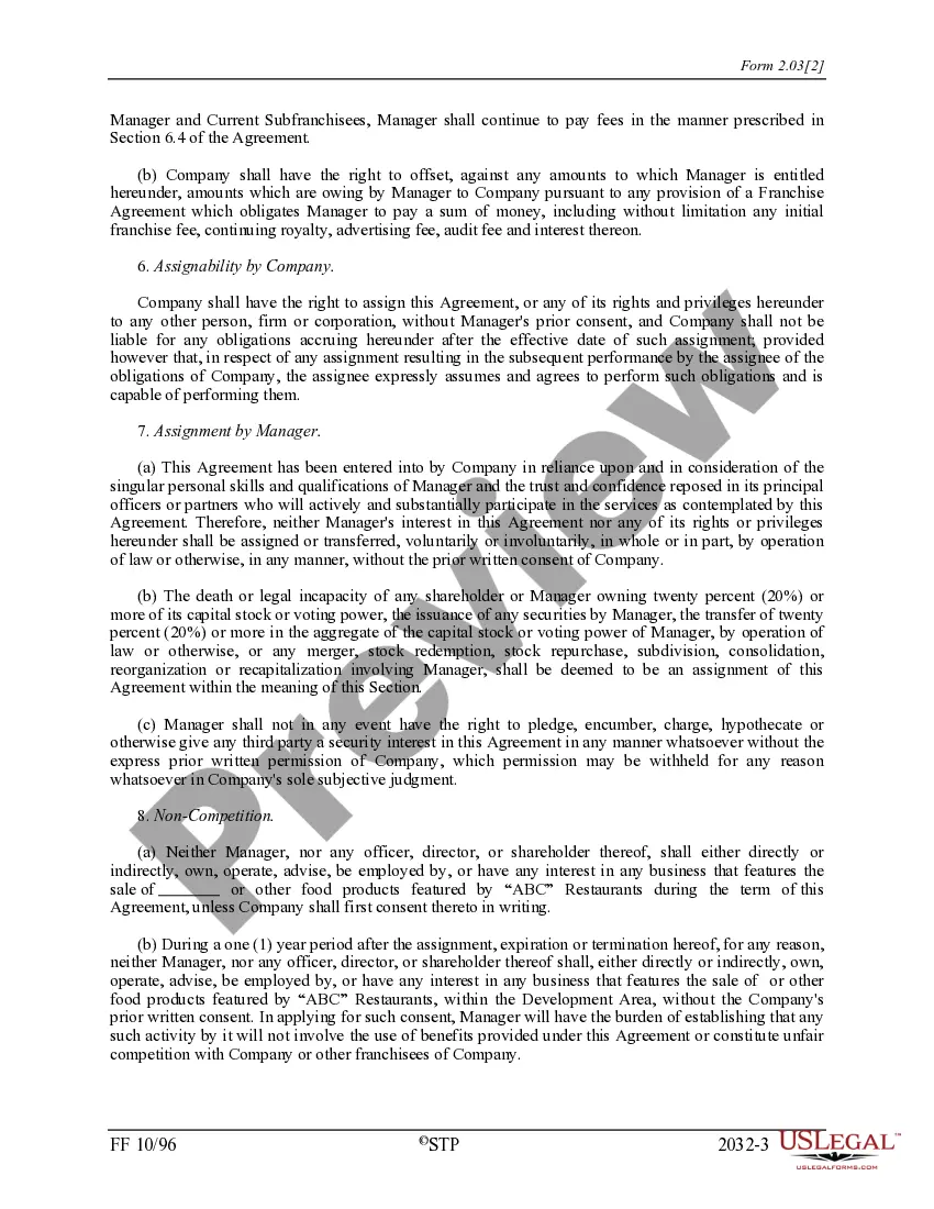 Get Franchise Management Agreement Preview Franchise Management Agreement