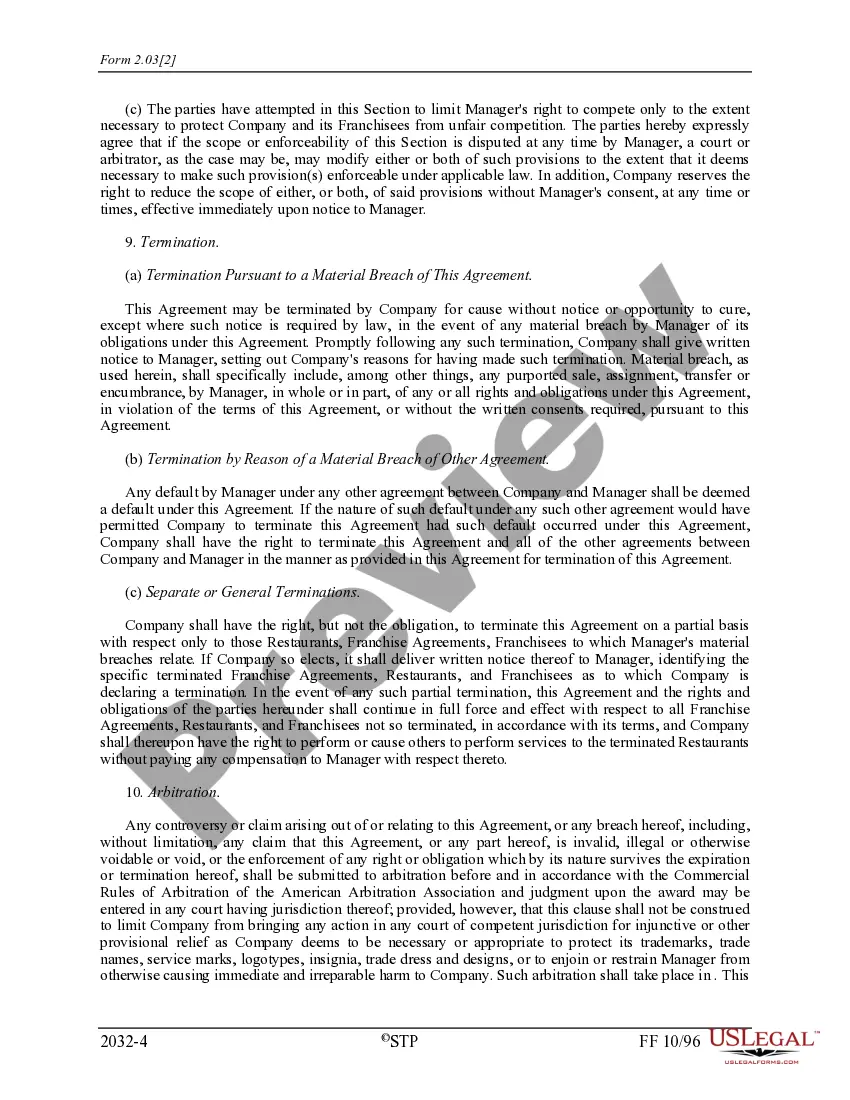 Get Franchise Management Agreement Preview Franchise Management Agreement