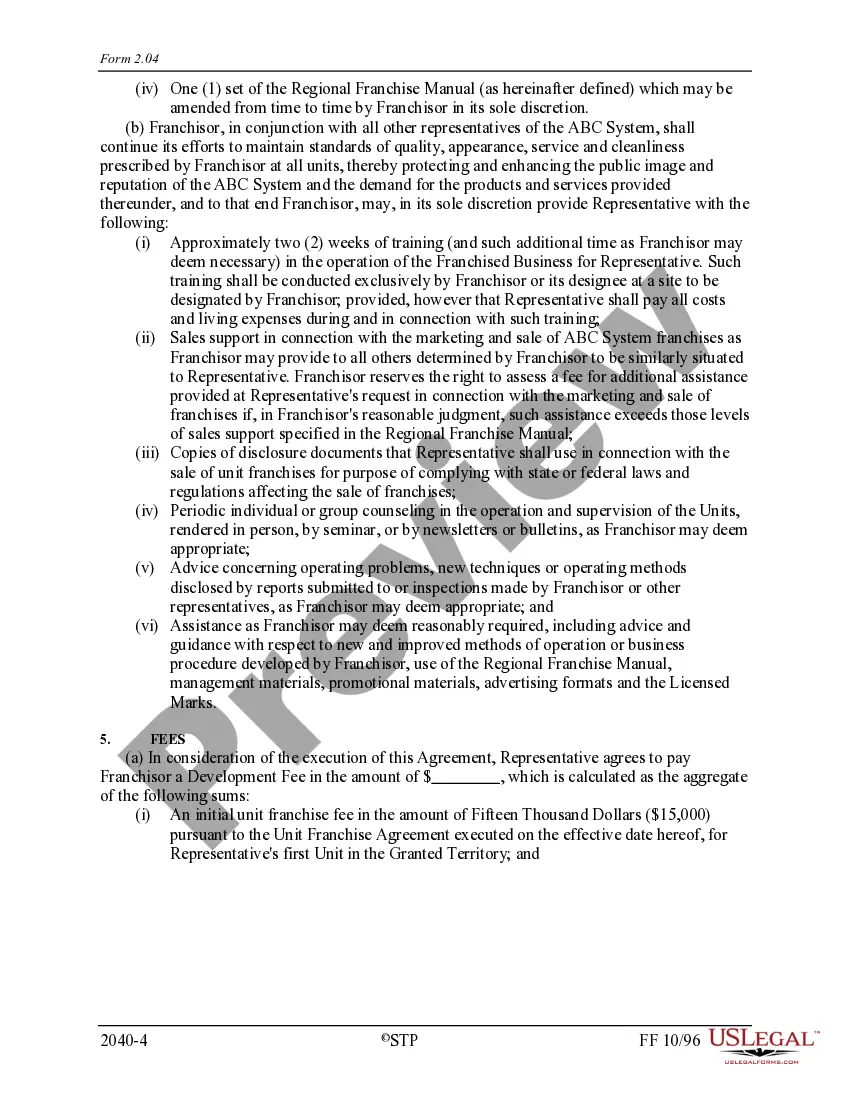 Get Area Representative Agreement Preview Area Representative Agreement