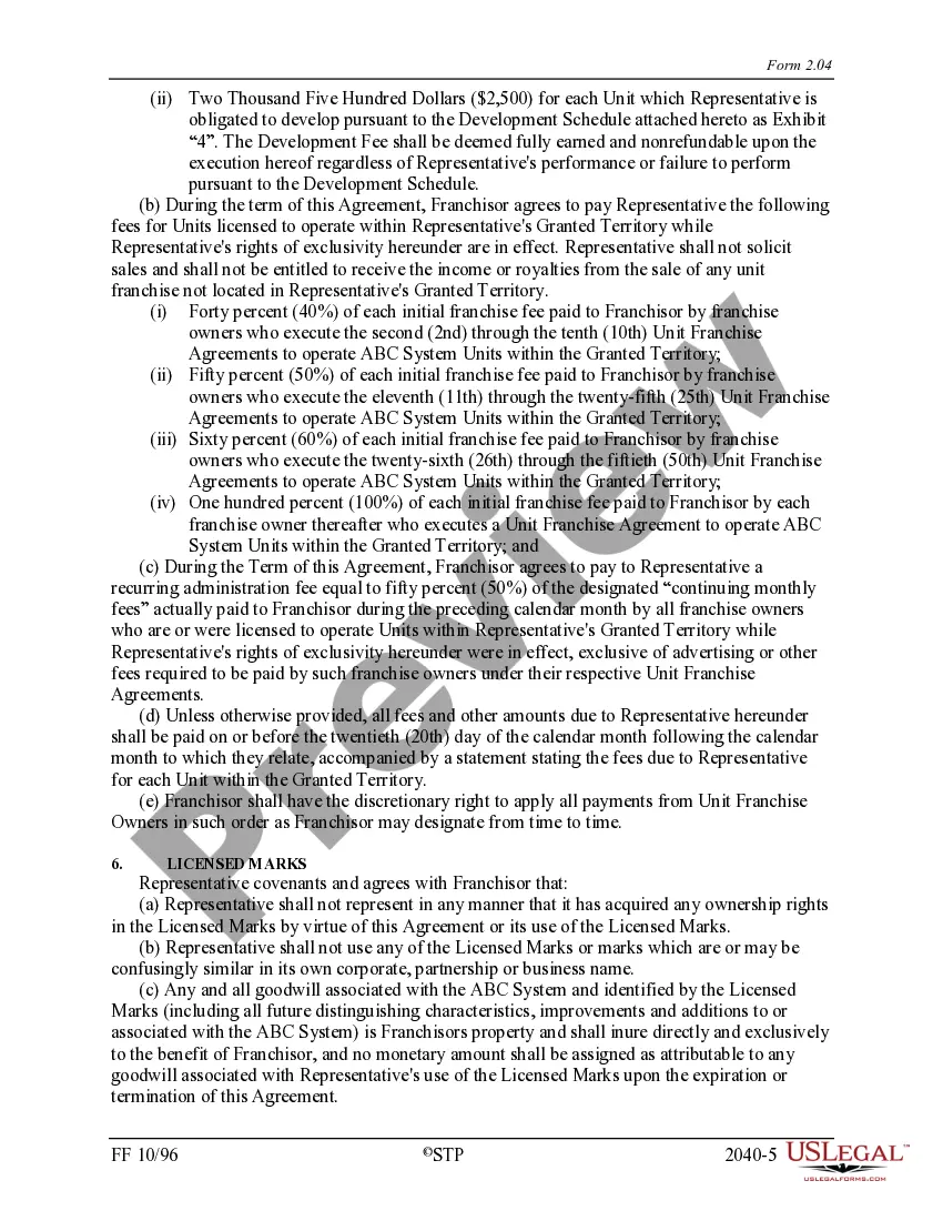 Get Area Representative Agreement Preview Area Representative Agreement