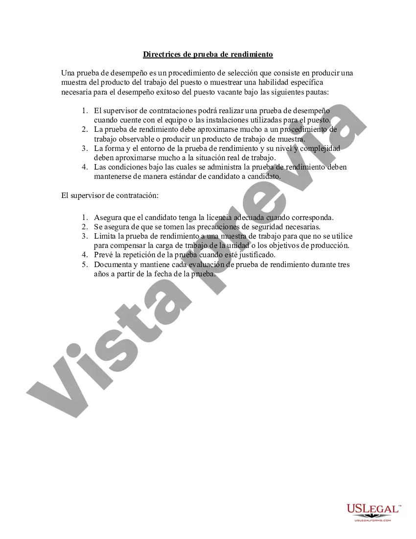 Preview Directrices de prueba de rendimiento