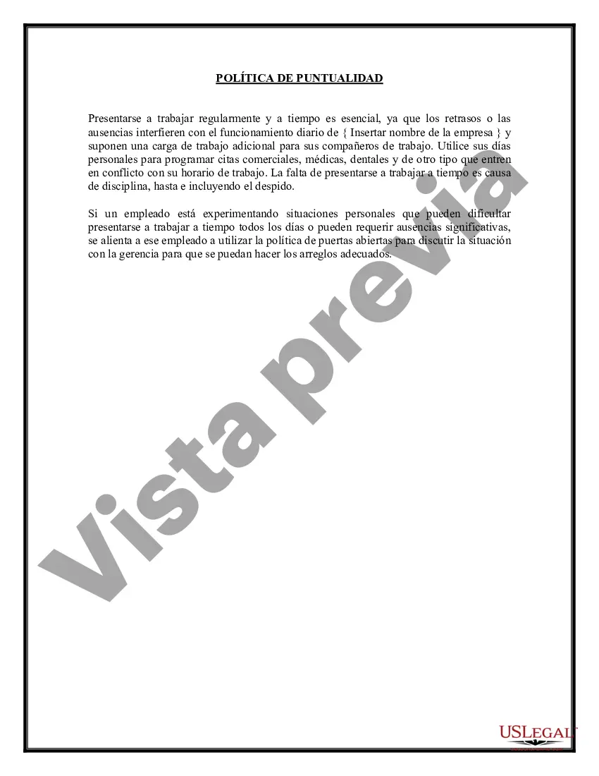 Preview Política de puntualidad