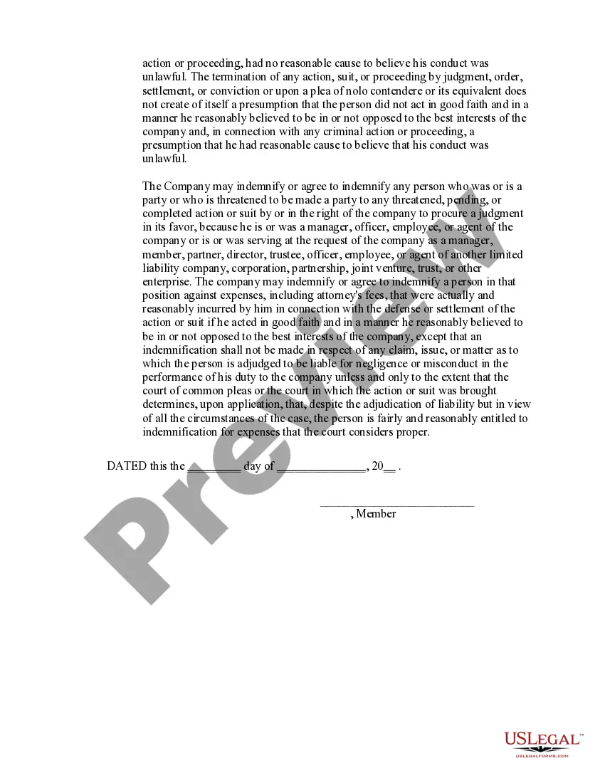 Get Demand for Indemnity from a Limited Liability Company LLC by Member Preview Demand for Indemnity from a Limited Liability Company LLC by Member