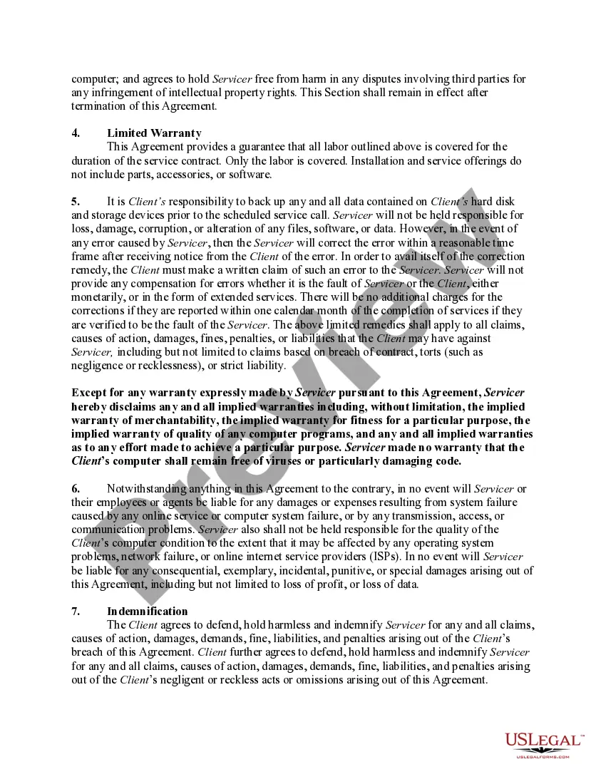 Get Maintenance Contract for Personal Computers Preview Maintenance Contract for Personal Computers