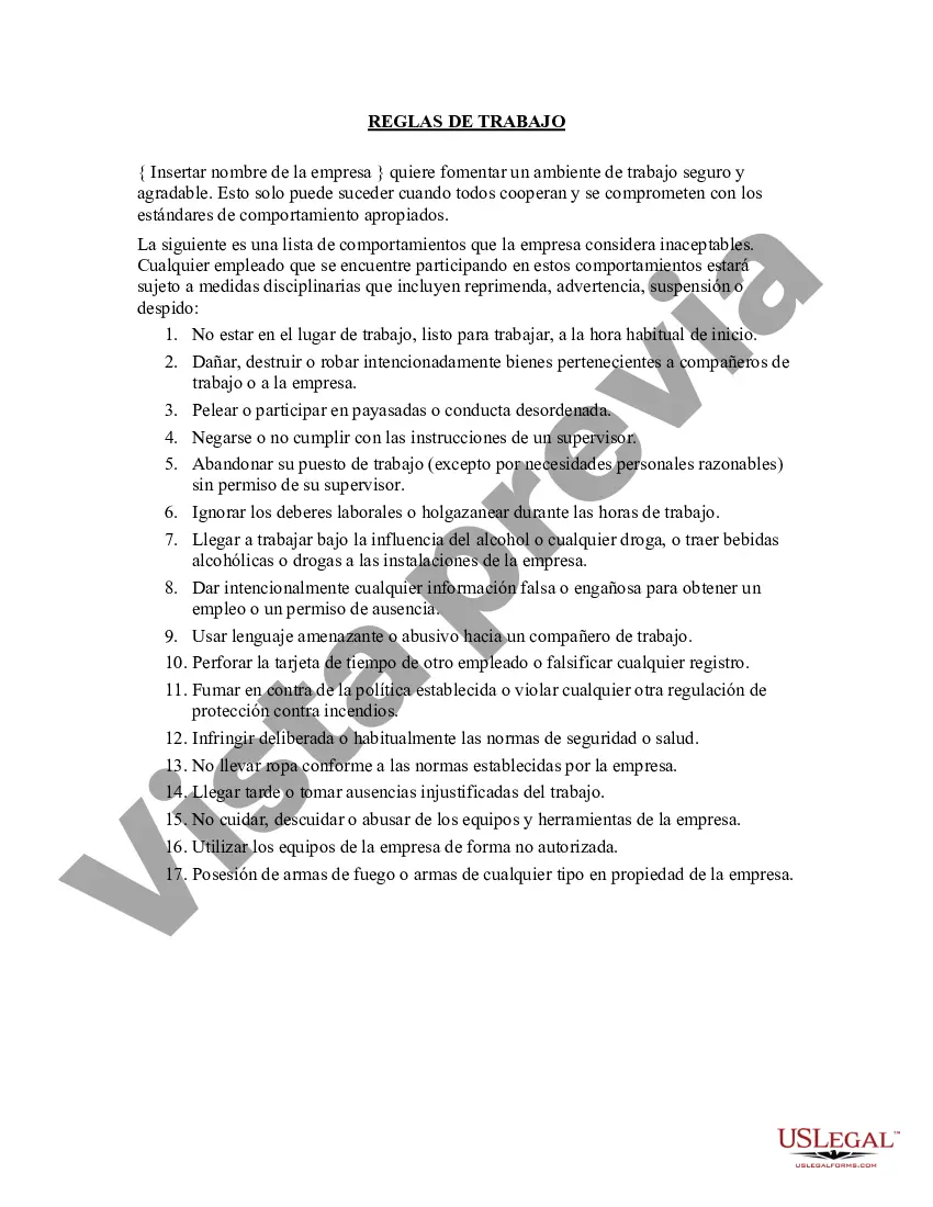 Preview Reglas de trabajo