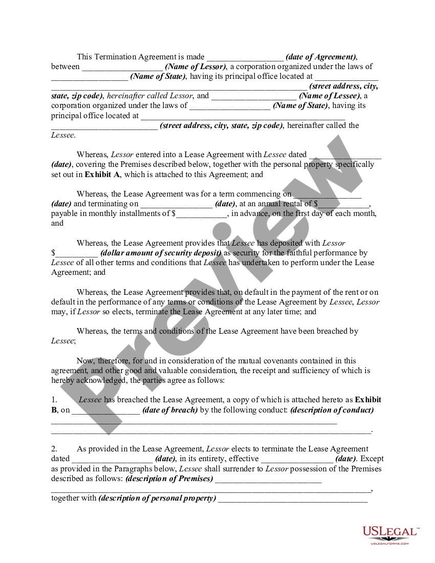 Early Termination of Lease-Mutual Consent-Breach - Early Termination ...