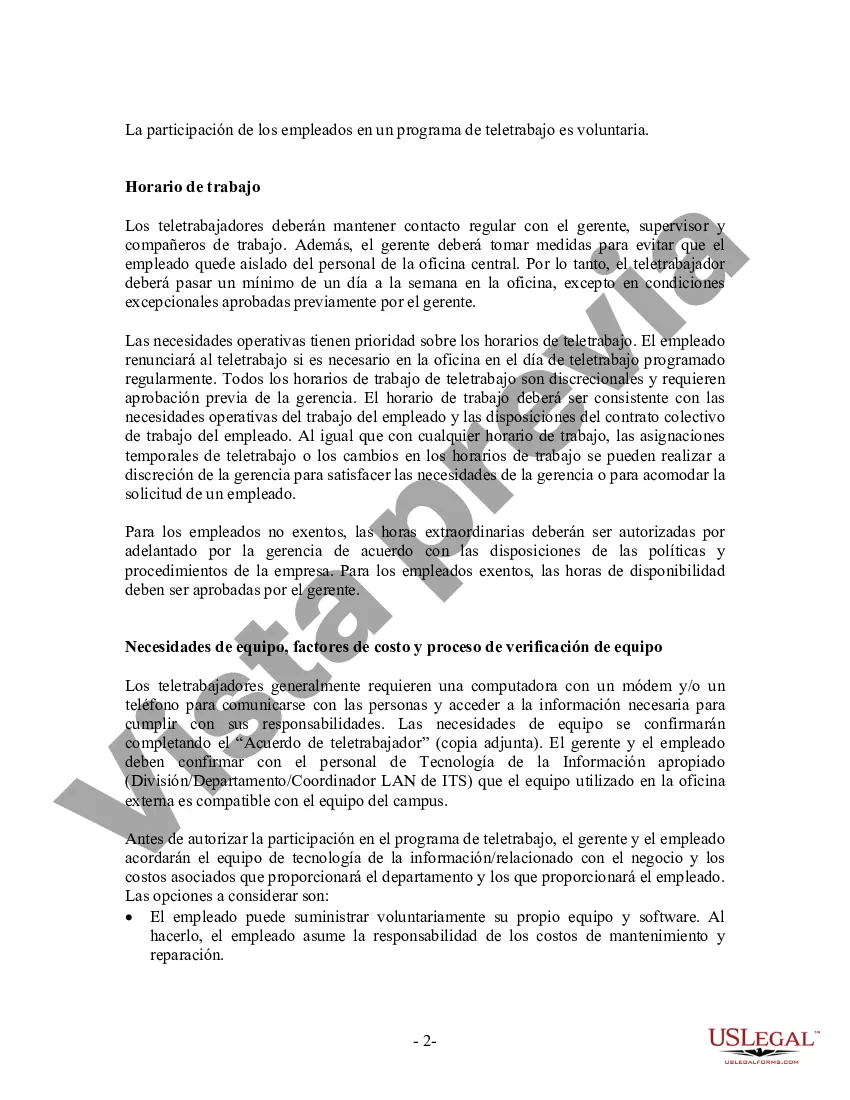 Preview Política de Teletrabajo