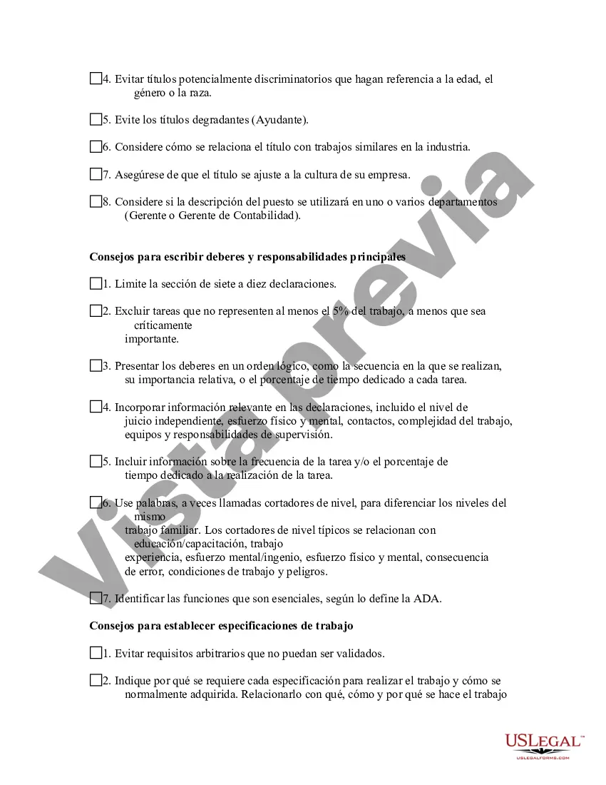 Preview Consejos para escribir descripciones de puestos