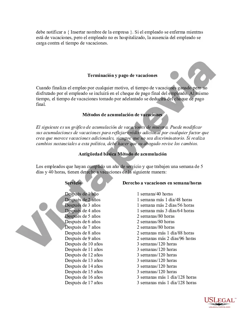 Preview Política de vacaciones