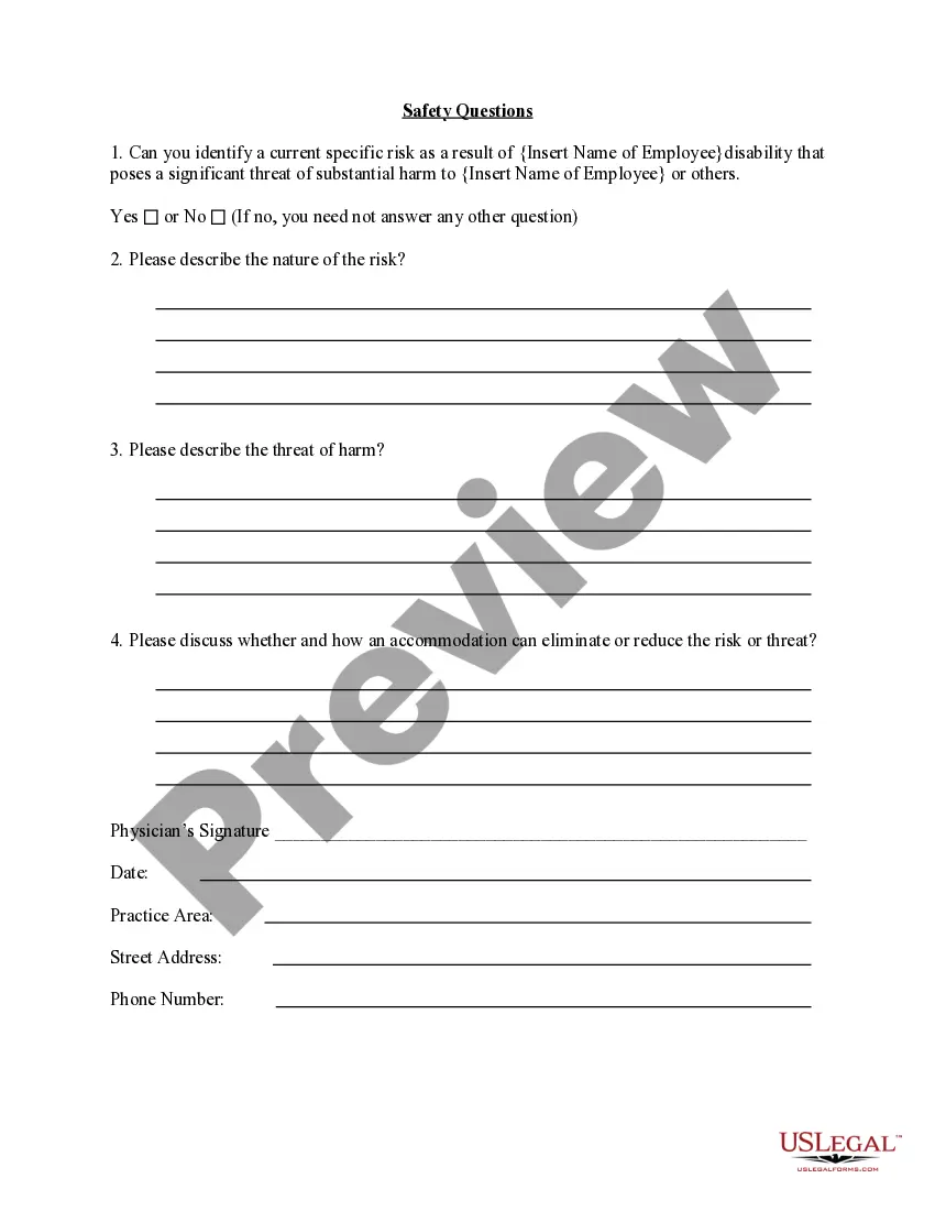 Get ADA Questionnaire for Physician Preview ADA Questionnaire for Physician