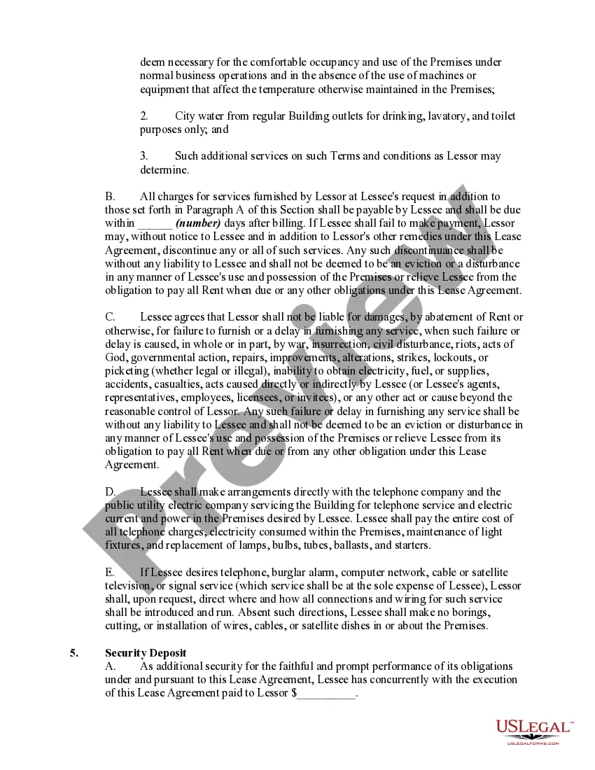 Preview Office Space Lease-Pay Pro-rata Share of Expenses