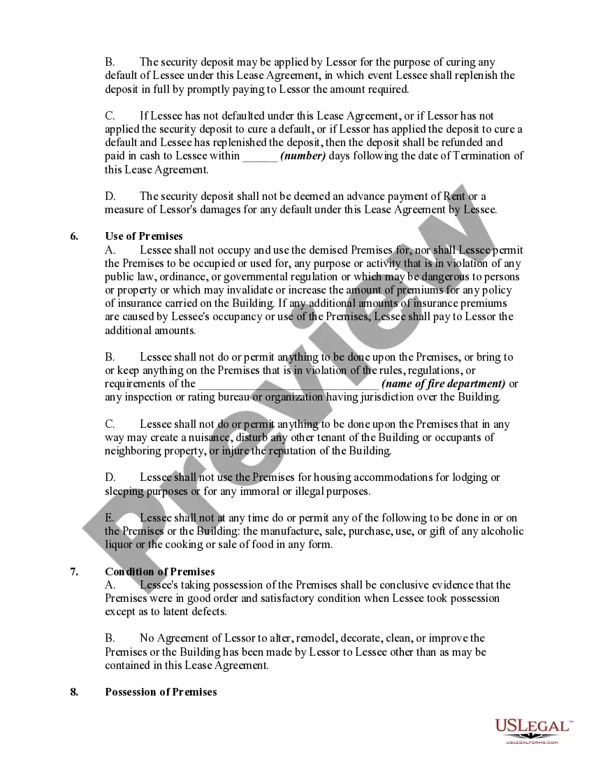 Preview Office Space Lease-Pay Pro-rata Share of Expenses