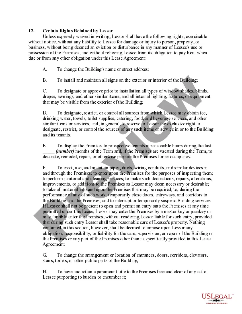 Preview Office Space Lease-Pay Pro-rata Share of Expenses