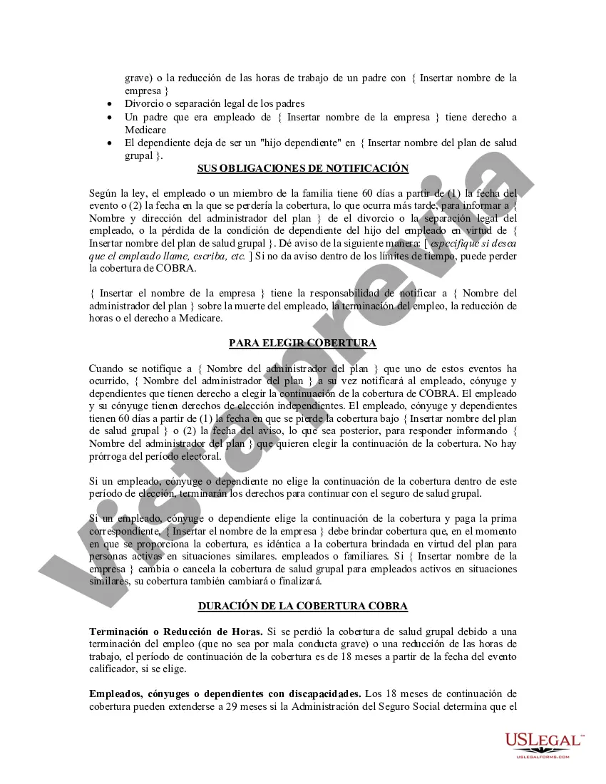 Preview Resumen de derechos y obligaciones bajo COBRA