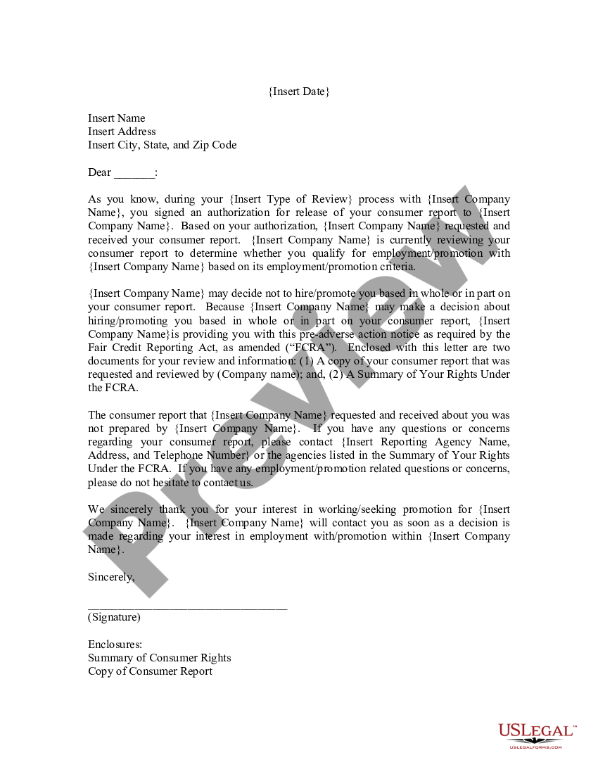 bexar-texas-notification-of-review-of-consumer-report-us-legal-forms