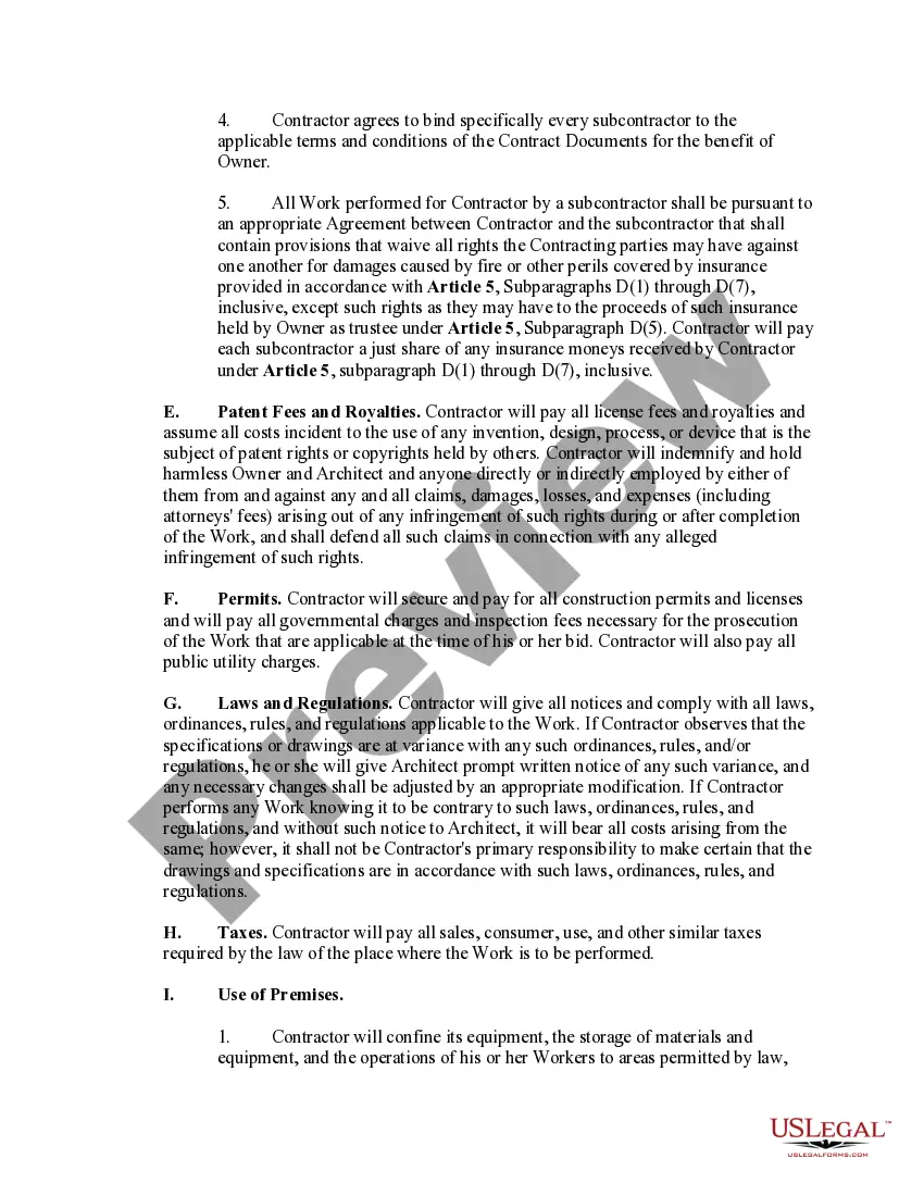 Get Contract for Construction of a Building with Architect to be Owner Preview Contract for Construction of a Building with Architect to be Owner